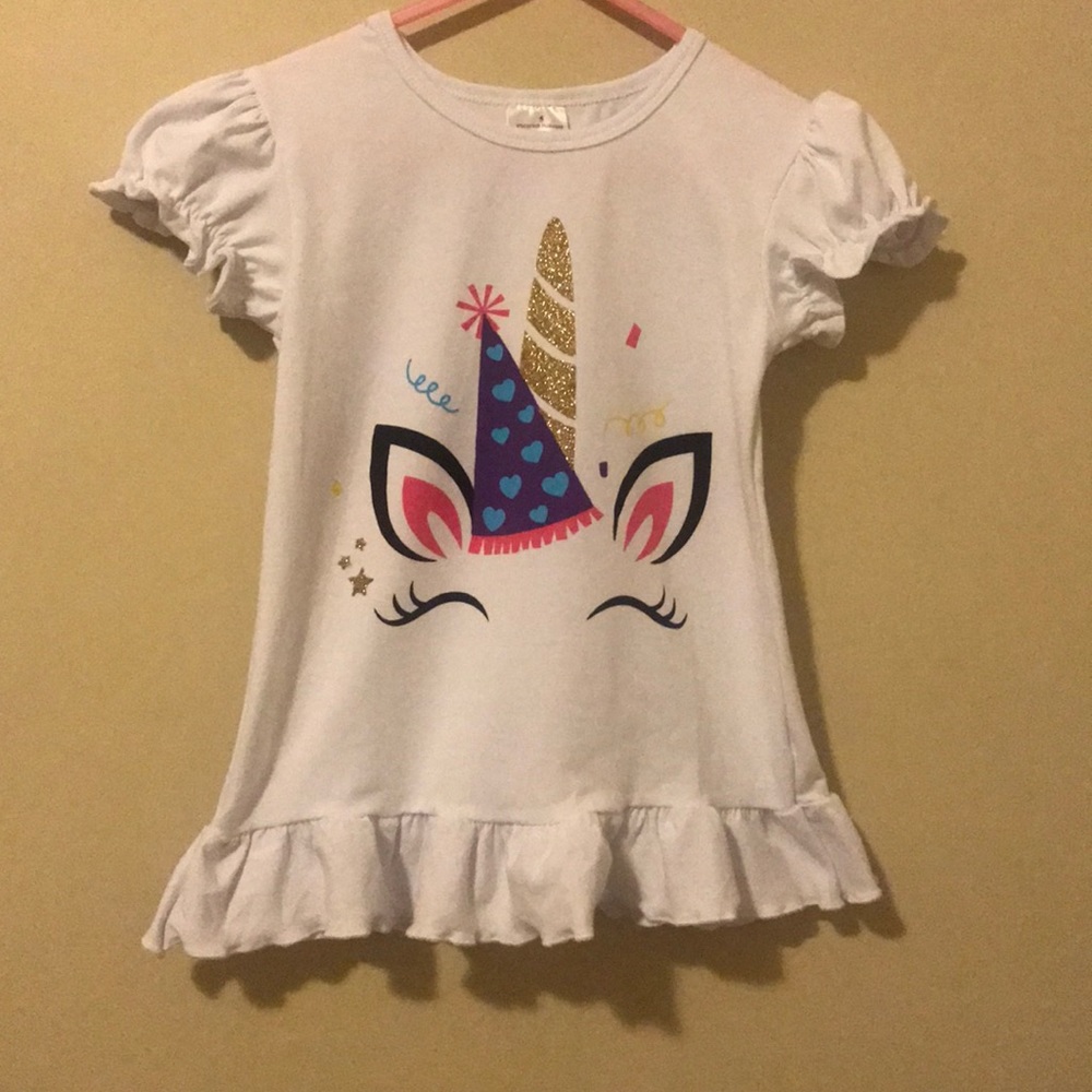 NWOT Unicorn Birthday Shirt Size 5